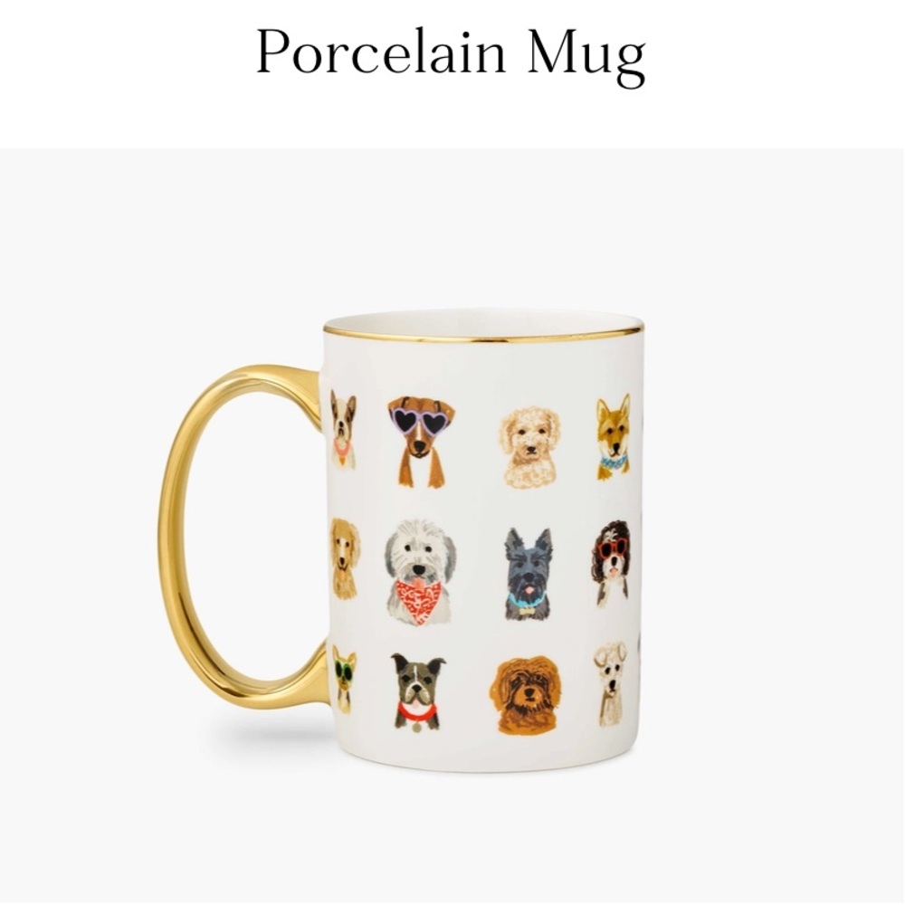 NIB Rifle Paper Co Porcelain Mug - Hot Dogs - Picture 2 of 5